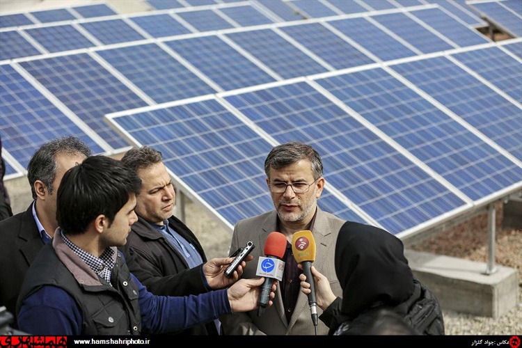 گزارش تصویری از افتتاح نیروگاه خورشیدی کهریزک