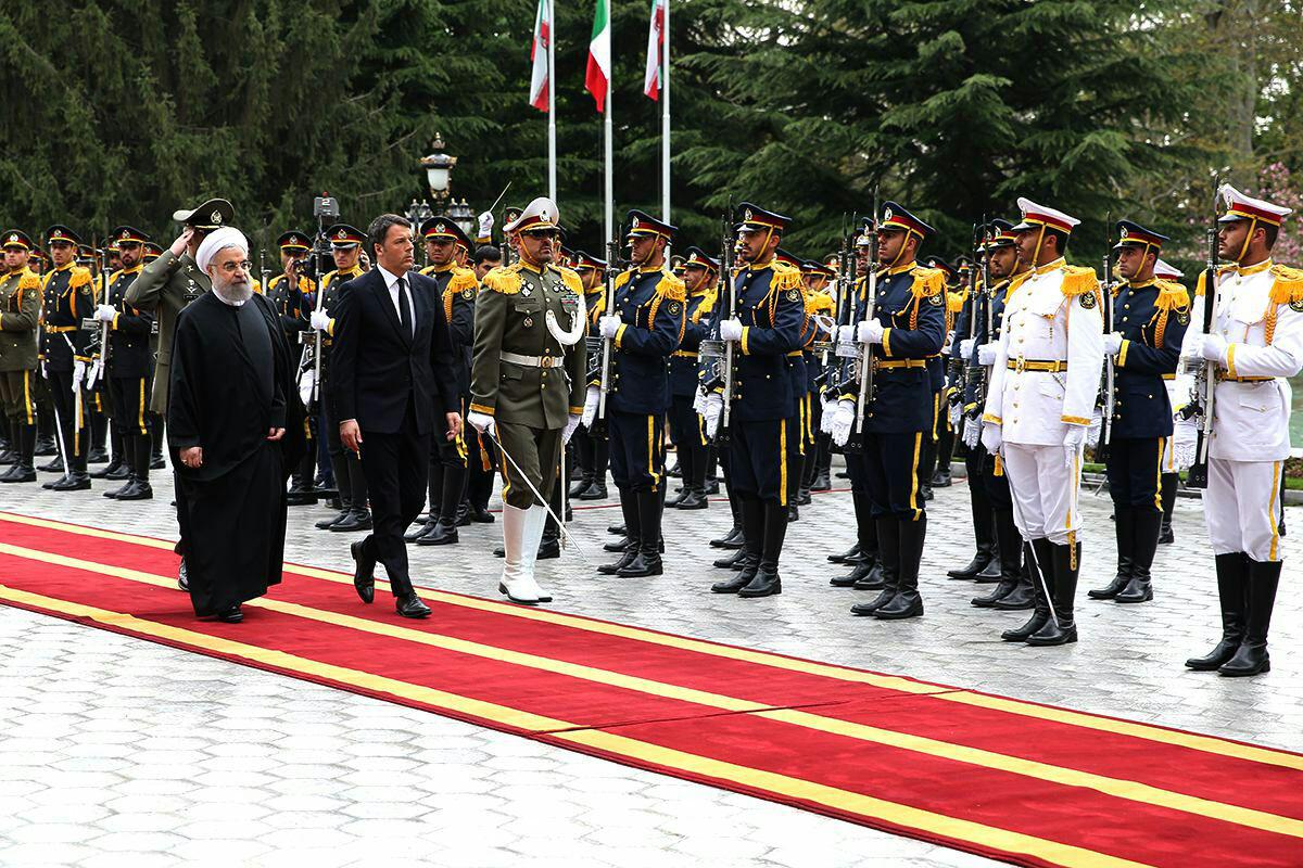 استقبال  دکتر روحانی از نخست وزیر ایتالیا