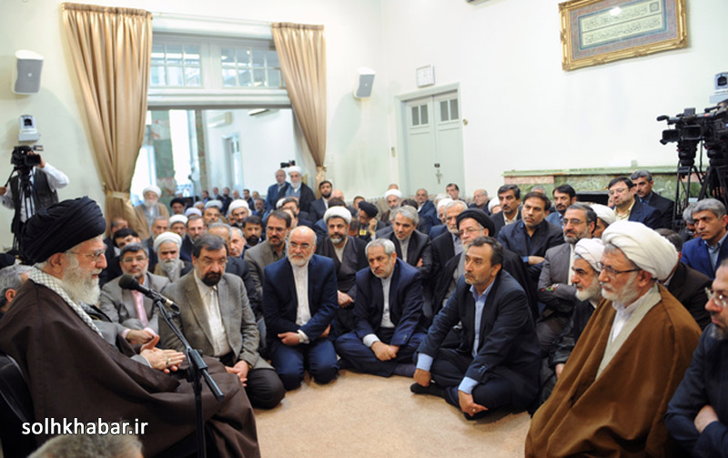 دیدار رهبر معظم انقلاب اسلامی با جمعی از مسئولان قوای سه‌گانه و نهادها