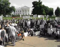 تجمع اعتراضی مسلمانان آمریکا در سالگردِ تخریب بقیع