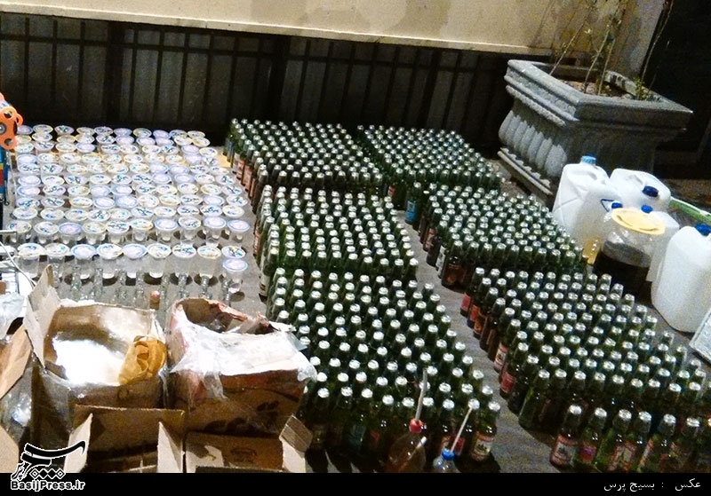 کشف ۶ هزار لیتر مشروبات الکلی توسط یگان امنیتی سپاه تهران
