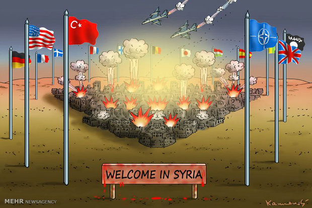 کاریکاتور؛ جنگ بی پایان در سوریه