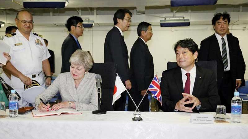 انگلیس و ژاپن متعهد همکاری امنیتی نزدیک‌تر شدند