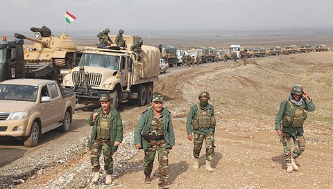 پیشمرگ‌ها هشدار بغداد درباره تخلیه جنوب کرکوک را رد کردند