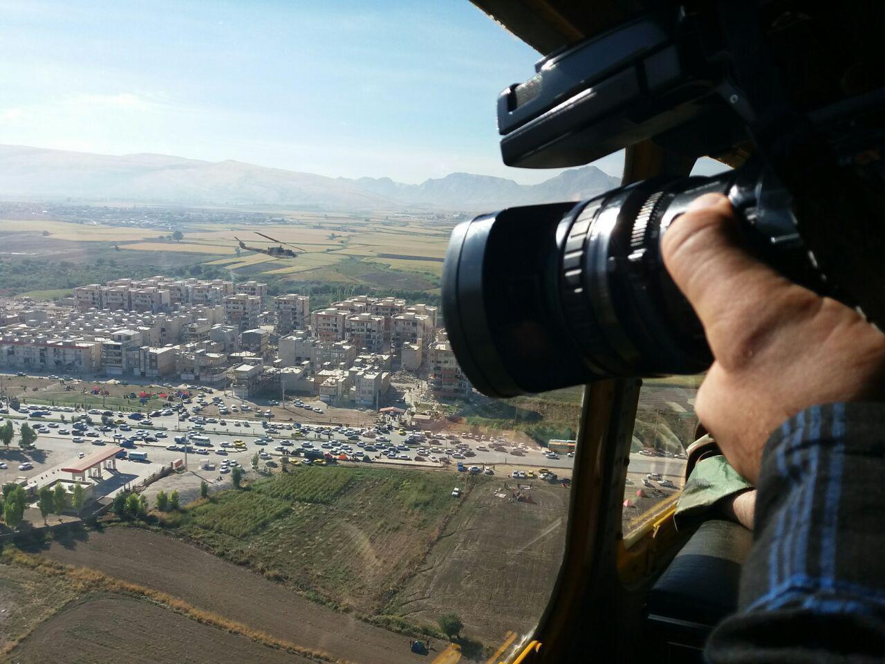 تصاویر هوایی از مناطق زلزله‌زده غرب کشور
