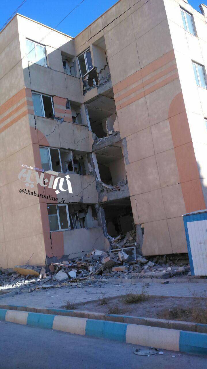 ناپدید شدن یک طبقه از ساختمان مسکن مهر/عکس