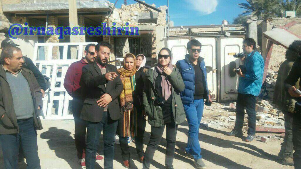 حضور نیکی کریمی در مناطق‌ زلزله‌زده/عکس