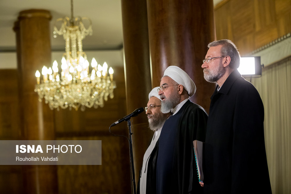 ویدئو /سخنان روحانی در پایان جلسه روسای سه قوه