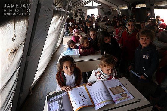 کلاسهای درس در اردوگاههای آوارگان عراقی
