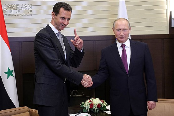 دیدار روسای جمهور روسیه و سوریه