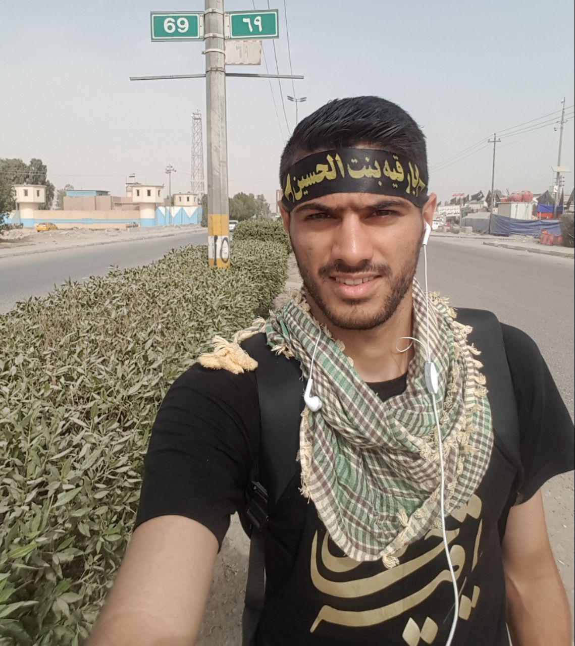 مدافع پرسپولیس در پیاده‌روی اربعین/عکس