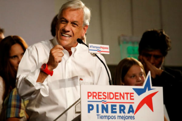 «پینه‌ را» رئیس جمهور جدید شیلی شد