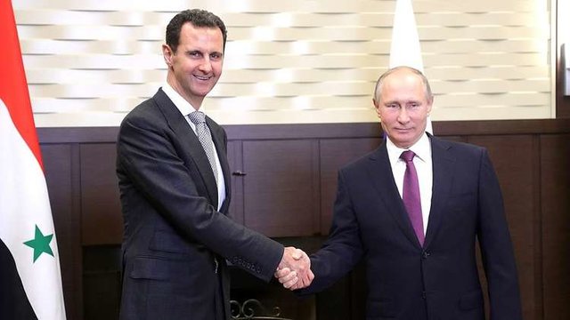 تماس تلفنی پوتین با اسد و تاکید بر ادامه حمایت از سوریه