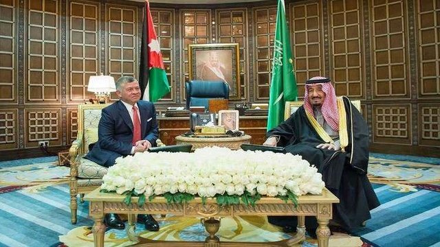 پادشاه عربستان با پادشاه اردن دیدار کرد
