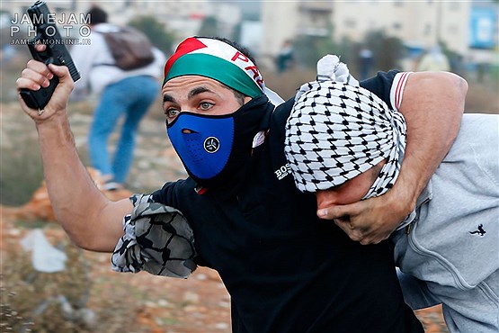 پلیس مخفی رژیم صهیونیستی در تجمع اعتراضی فلسطینیان
