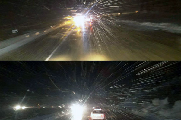 آغاز بارش برف در هراز/رانندگان از تردد غیر ضروری خودداری کنند