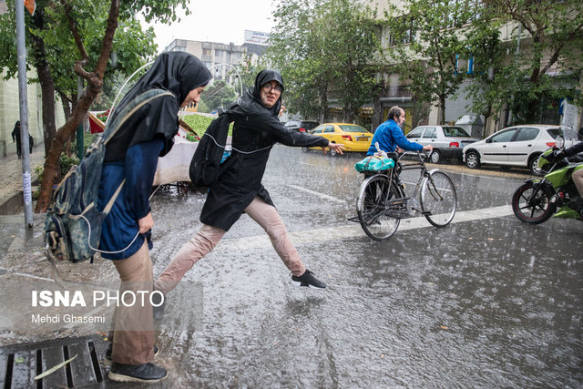 صلح خبر – بارندگی شدید در تهران