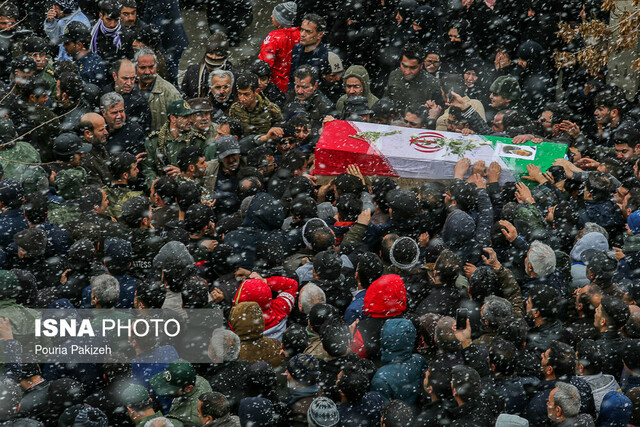 صلح خبر – تشییع پیکر دو تن از جانباختگان سانحه هوایی بوئینگ۷۰۷