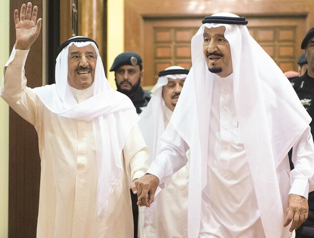 پیام امیر کویت به پادشاه عربستان یک روز بعد از سفر امیر قطر