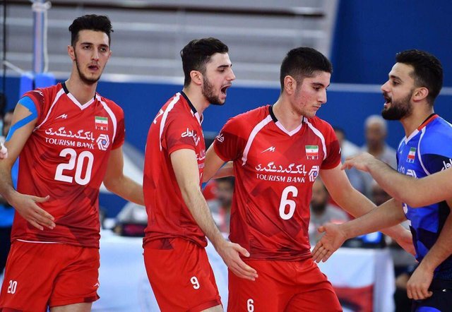 پیروزی مقتدرانه جوانان والیبال ایران مقابل تونس