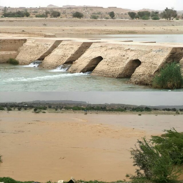 آسیاب‌های آبی دزفول زیر آب/گردشگران کمی در خوزستان مانده‌اند