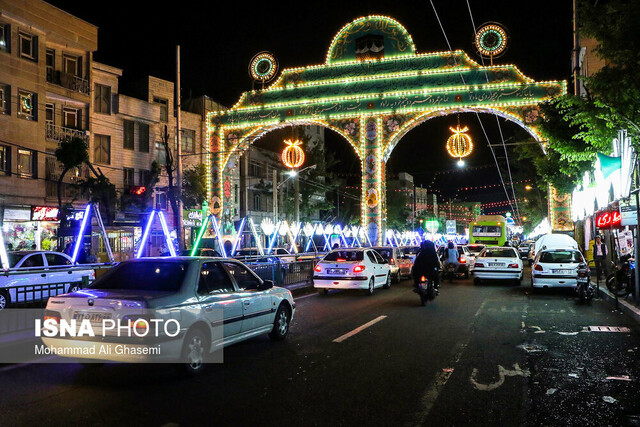 آذین بندی و جشن نیمه شعبان در تهران