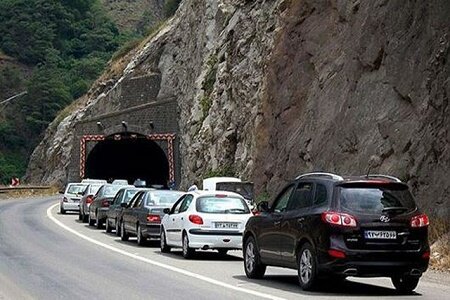 اعمال محدودیت ترافیکی در جاده چالوس