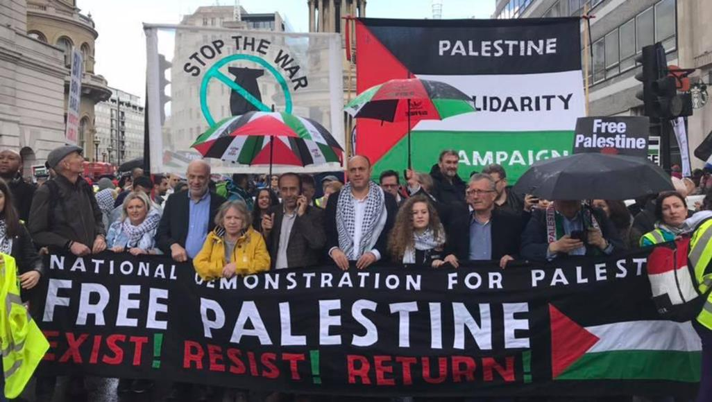 همبستگی گسترده با فلسطینیان در انگلیس با حضور عهد التمیمی