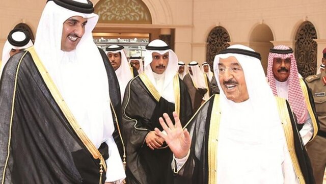 امیر قطر به کویت می‌رود