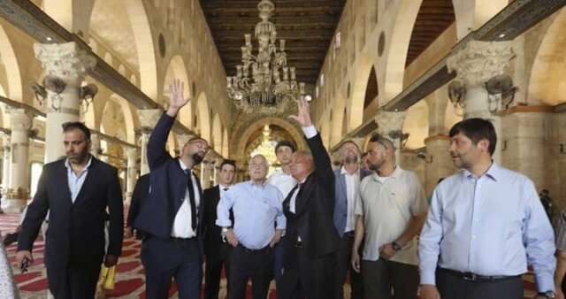 بازدید رئیس‌جمهوری شیلی از مسجد الاقصی