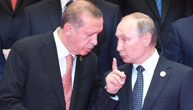 تاکید پوتین و اردوغان بر تشریک مساعی جهت حل بحران سوریه
