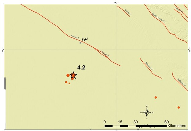 جزئیات زلزله ۴.۲ اهواز/قصرشیرین با زلزله ۴.۲ و فاریاب با زمین‌لرزه ۴.۵ لرزیدند