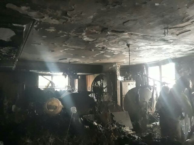 نجات بیش از 30تن از حریق برج مسکونی در سعادت آباد