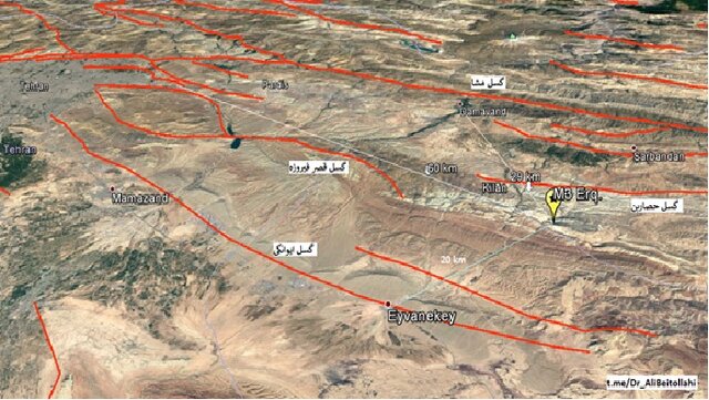 جانمایی‌ زلزله‌ کیلان استان تهران در امتداد گسل قصرفیروزه/ثبت ۸۴۱ زمین‌لرزه بالای ۲.۵ در ۱۳ سال