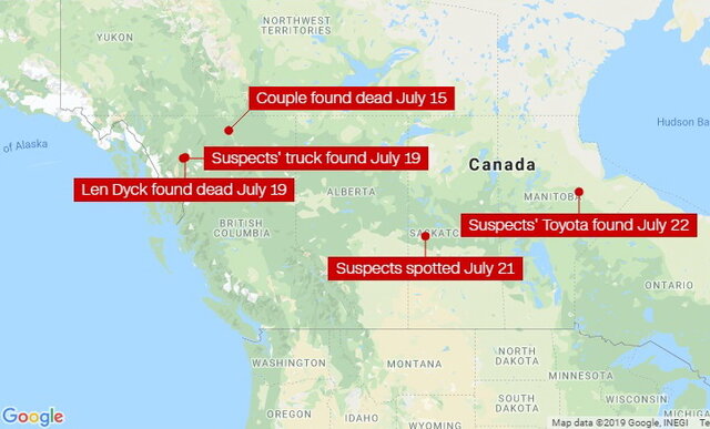 جست‌وجوی خانه‌به‌خانه‌ دو نوجوان مظنون به قتل‌ در بزرگراه کانادا
