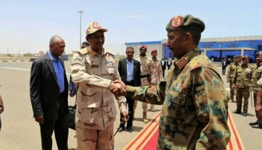 “البرهان رئیس شورای حاکمیتی سودان و حمیدتی معاون او در شورا می‌شود”