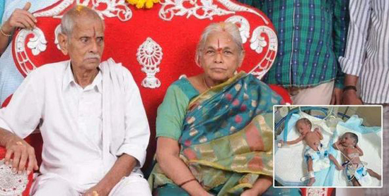 زن ۷۴ ساله‌ هندی دوقلو به دنیا آورد!