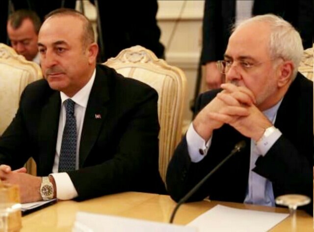 رایزنی وزیران امور خارجه ایران و ترکیه در خصوص آخرین تحولات شمال شرق سوریه