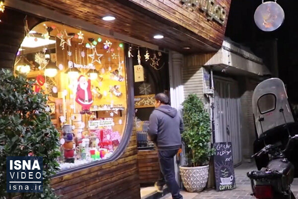 ویدئو / حال و هوای محله جلفا در جشن کریسمس