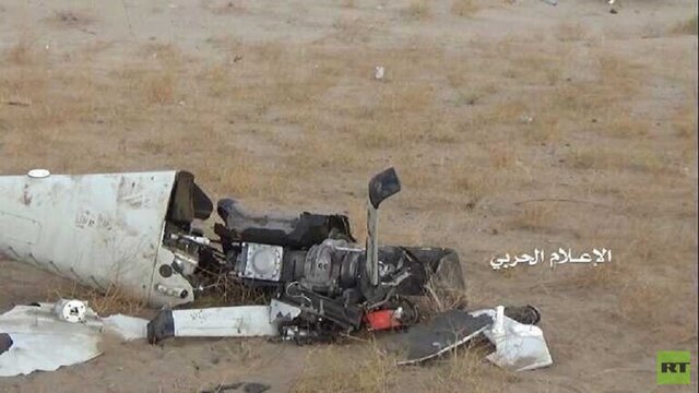 سرنگونی یک هواپیمای جاسوسی ائتلاف سعودی در جیزان