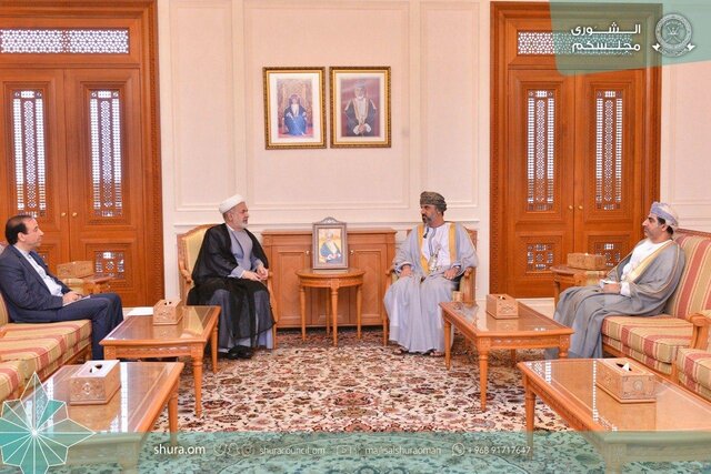 رایزنی سفیر ایران با رئیس مجلس عمان