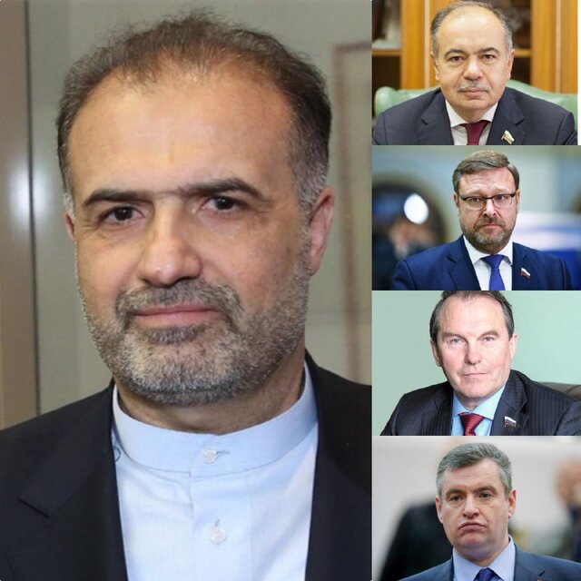‍ گفت‌وگوی سفیر ایران با مقامات پارلمانی روسیه در مورد ضرورت لغو تحریم‌های ایران