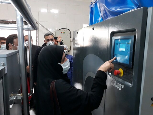 دستگاه اکسیژن ساز بیمارستان شهید مدرس ساوه به بهره برداری رسید