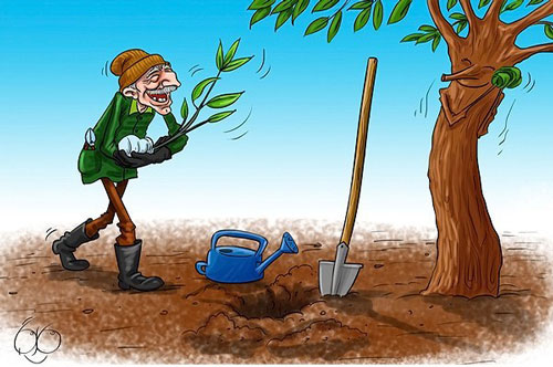 کاریکاتورهای مفهومی روز درختکاری
