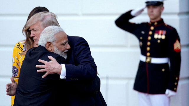 مقامات هند: ترامپ و مودی هیچ گفتگویی درباره چین نداشته‌اند