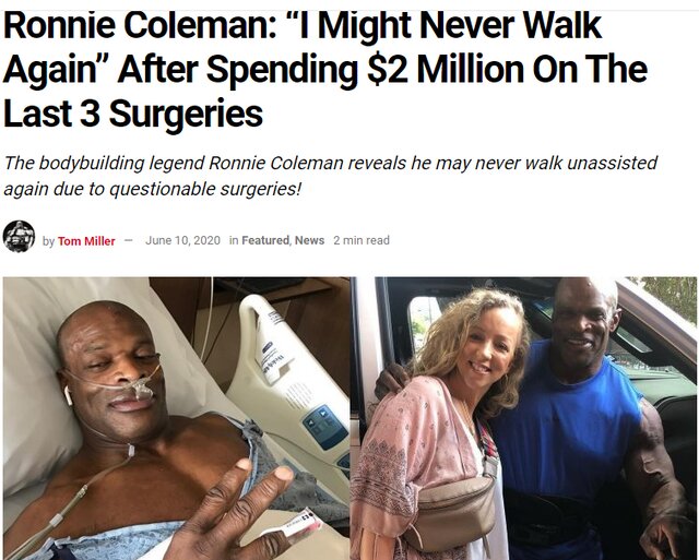 شرایط “رونی کلمن” بعد از ۱۳ عمل جراحی چگونه است؟