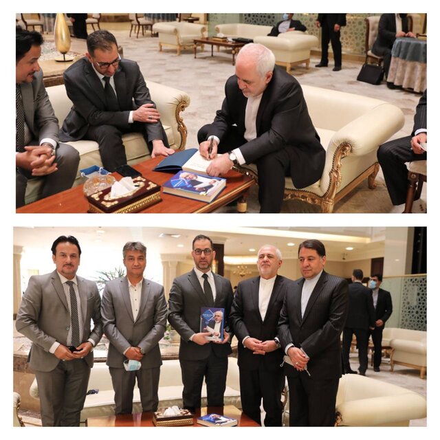 رونمایی از کتاب “ظریف و الملفات الکبری” با حضور وزیر خارجه کشورمان در عراق