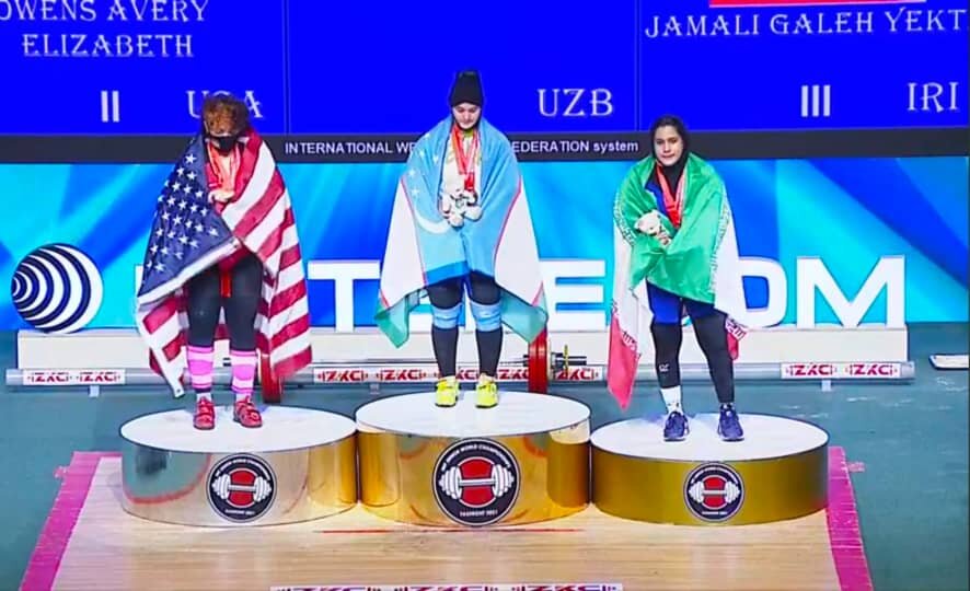 اولین مدال مجموع وزنه برداری بانوان ایران در جوانان جهان/ یکتا جمالی ۳ برنز گرفت