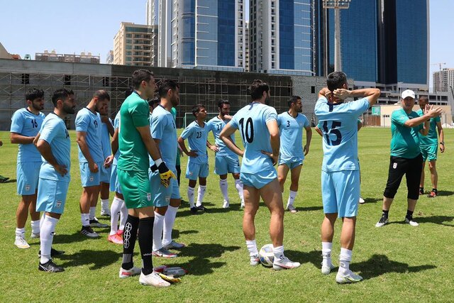 تمرین تیم ملی ایران بدون حضور ترکیب اصلی