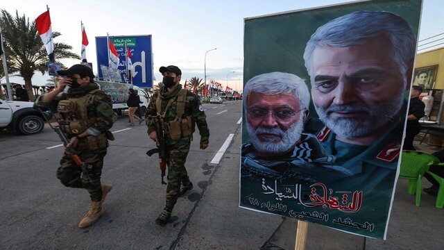 مراسم حشد شعبی عراق به مناسبت سالروز شهادت “فرماندهان پیروزی”